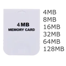Практичная белая карта памяти 4MB 8MB 16MB 32MB 64MB 128MB для nintendo wii Gamecube GC