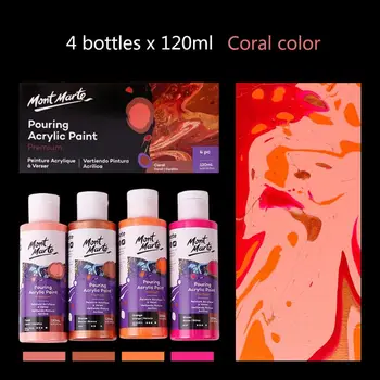 

120ML Pigment Acrylic Paint Set Fluid Marbling Paint Acrylic For Artist DIY Art Supplies