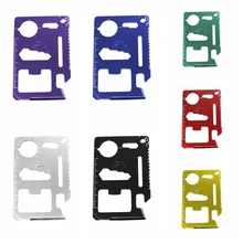 

Outdoor Multifunction Credit Card Rescue EDC Tool Stainless Steel Survival Gear Multipurpose Camping Opener Emergency Tools