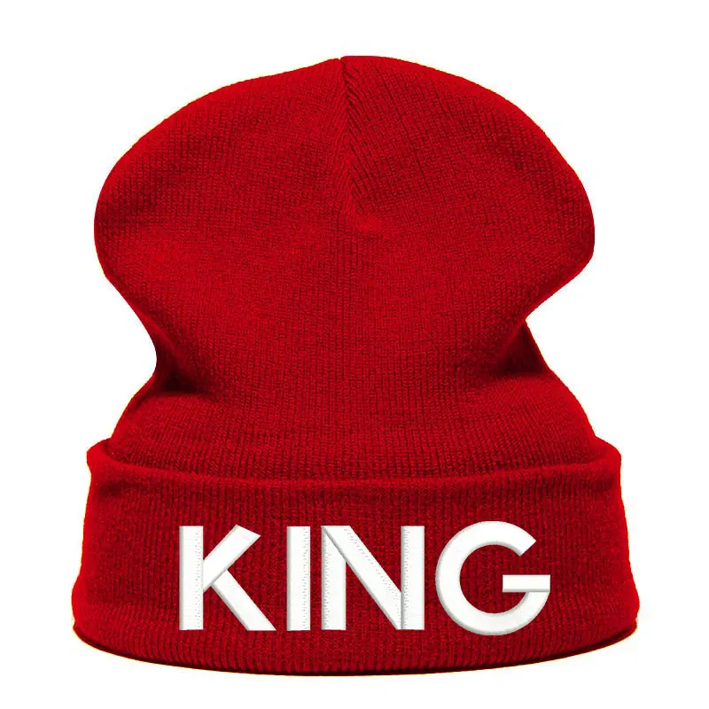 Шапка King Beanie с буквенным принтом шапка Skullie вязаная носок зимняя Осенняя шляпа