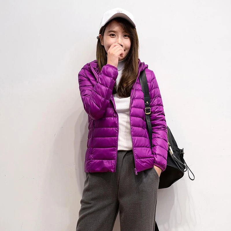 2022 New Spring Down jacket Women 90% White Duck Down Coat Ultra Light Warm Coat Female Portable Down Jacket Autumn Winter