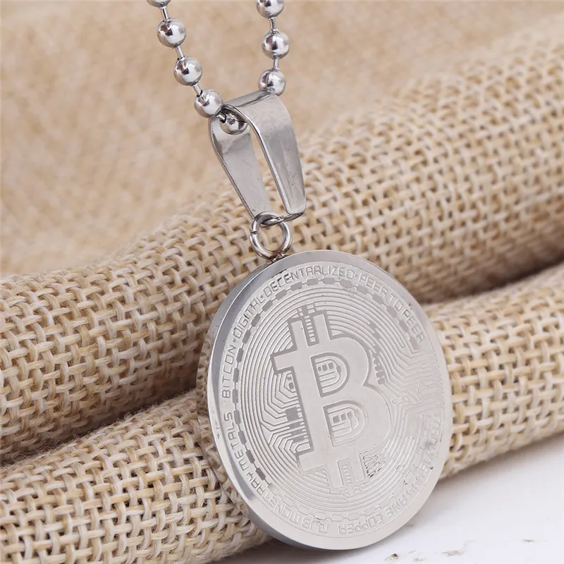 Titanium Steel Bitcoin Pendant 7
