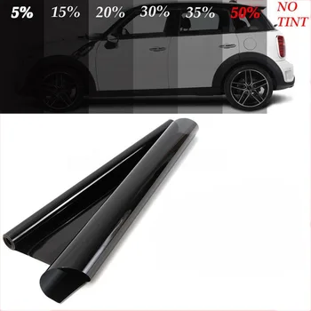 

Dark Black Car Window Tint Film Roll Glass Cars Auto Solar Protection Summer For Car Side Window Home Glass With Scraper New