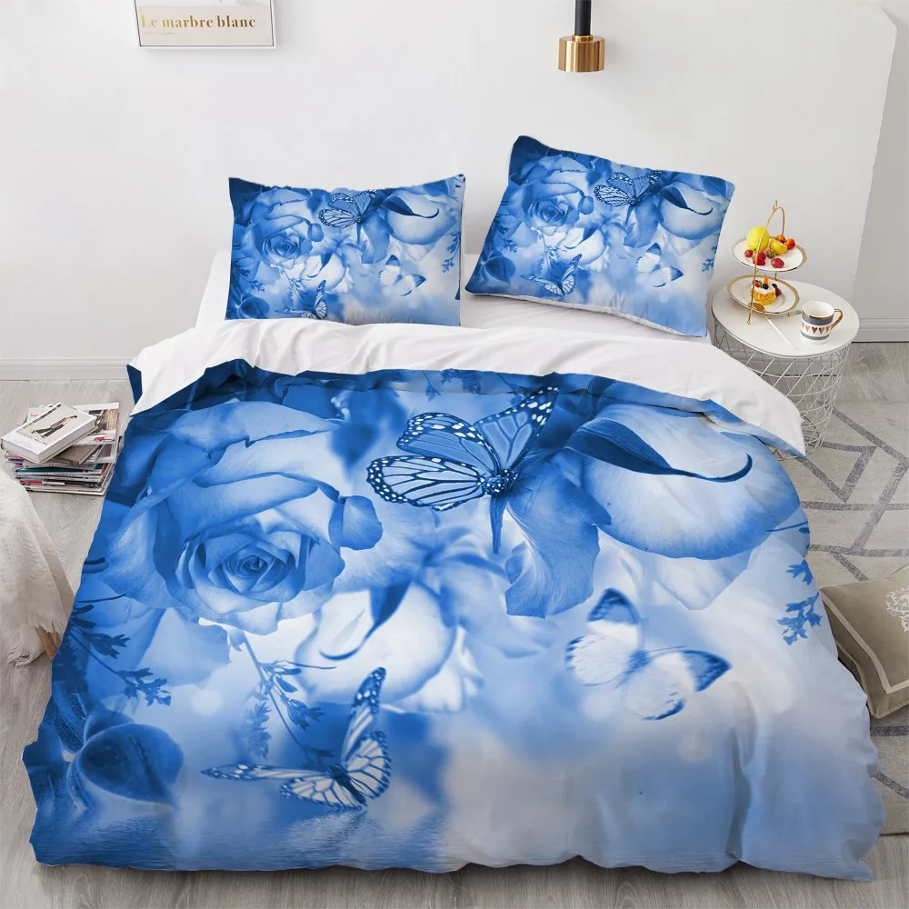 Simple Bedding Sets 3D Marbling Duvet Quilt Cover Set Comforter Bed Linen Pillowcase King Queen Full Double Home Texitle | Дом и сад
