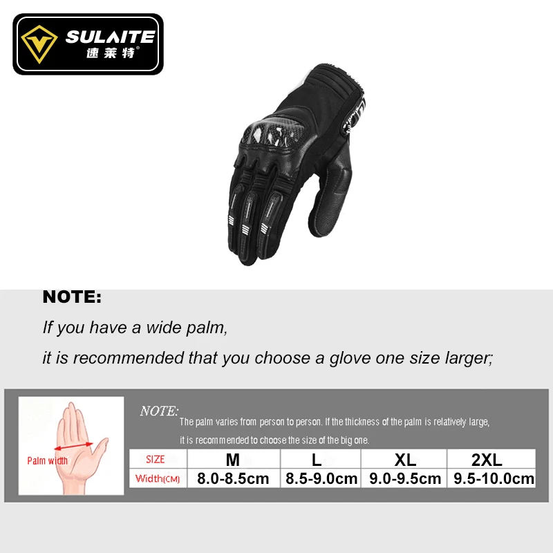 SULAITE Motos ������� �尩, ���� ���̵� ź�� ���� ���̽� �尩, Guante ����Ŭ�� Mtb ���� Des Gants �簡�� �尩