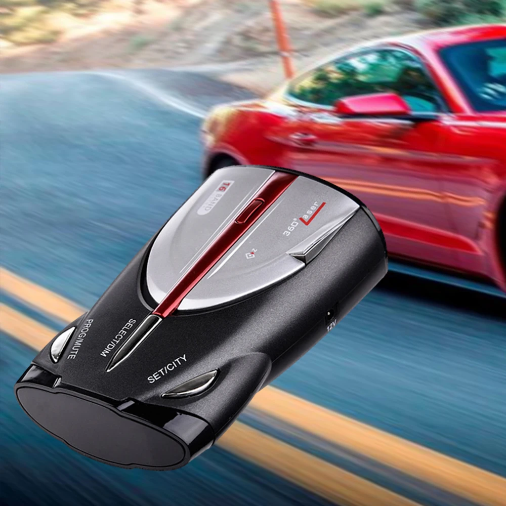 

12V 16 Band Cobra Xrs 9880 Anti Radar Car Detector 360 Degree Led Display Police Speedometer Voice Alert 5