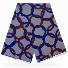 Miss L Новое поступление pagne восковая ткань высокого качества хлопок африканская восковая Ткань 6 ярдов/шт для вечерние HL19S11208