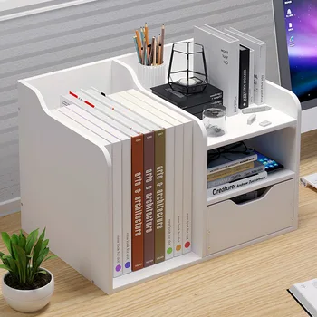 

A bookcase Simple and easy desktop shelf combination bookcase contracted modern On the table shelf students creative cabinet