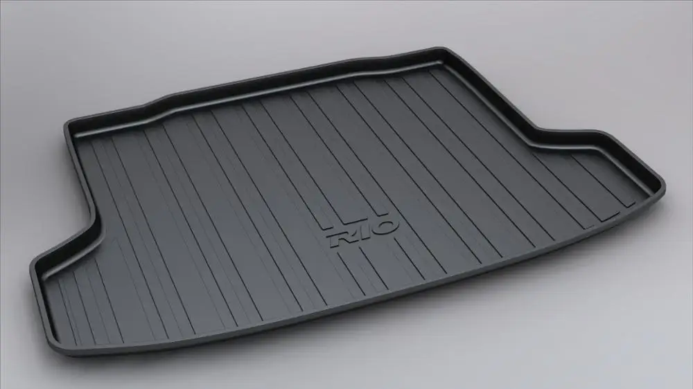 

SJ ALL Weather TPO Car Trunk Mats Tail Boot Cargo Liner Cover Rear Carpet Tray Luggage Pad For KIA RIO 2011 2012 2013 2014-2017