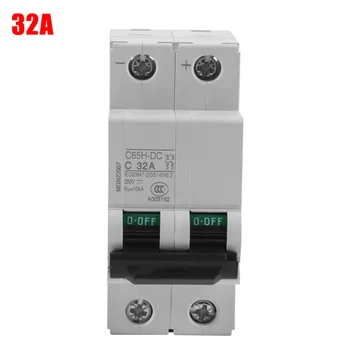 

8.2x3.6x7cm Circuit Breaker Fast Closing 1pc Miniature C65H-DC 250V DC