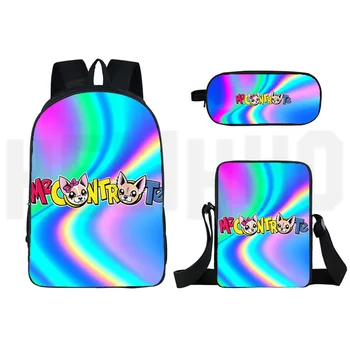 

3D Print Zipper Book Satchels Men Rucksack Me Contro Te 3D Print Backpack Women Casual Travel Laptop Cartoon Student School Bag