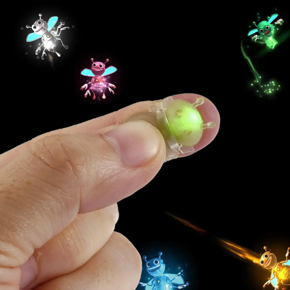 2x 3D пчелиный палец волшебный светильник яркий Bugz Волшебная Эволюция палец светящаяся игрушка открытый сад патио Рождество гирлянда светильник s