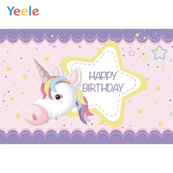 

Customized Birthday Party Photographic Backgrounds Photocall Unicorn Photo BackdropsPersonalized For Photo Studio