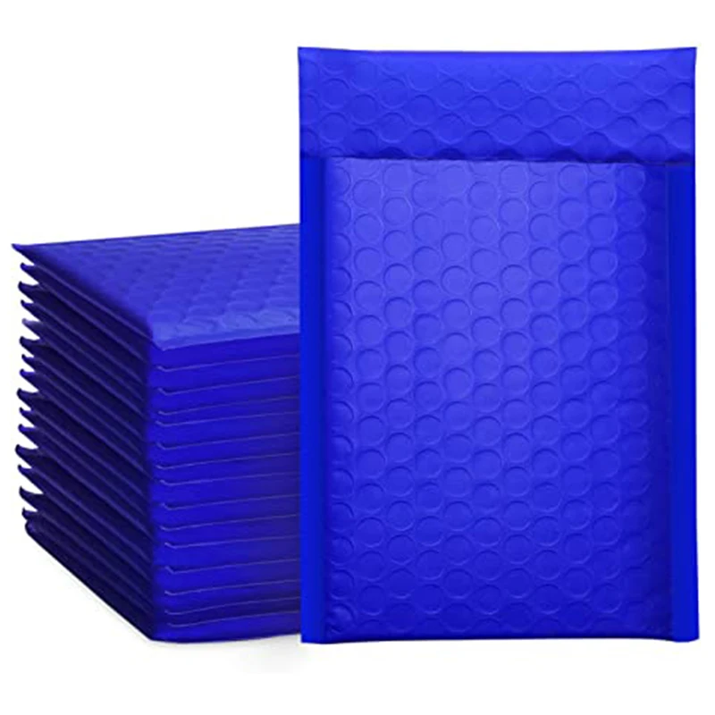 10PCS #0 6x10inch Blue Poly Bubble Mailer Padded Envelopes 170x230mm Self seal Mailing Bag Bubble Envelope Shipping envelopes