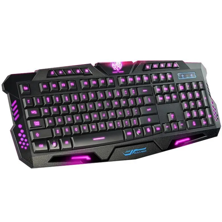 

Oimaster" M200 Three-Color Backlight 19 Key No Red Machinery Handfeel USB Internet Cafes Gaming Keyboard Wholesale
