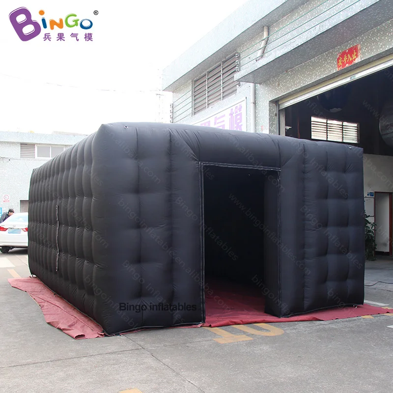 

FREE EXPRESS 6x4x2.5mh inflatable black square tent pump up custom made room