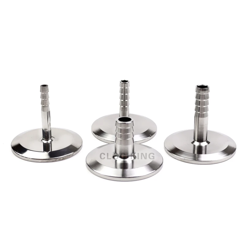 OD 6MM-51MM Stainless Steel SS304 Sanitary Hose Barb Pipe Fitting Ferrule OD 50.5mm-64mm fit 1.5" 2" Tri Clamp