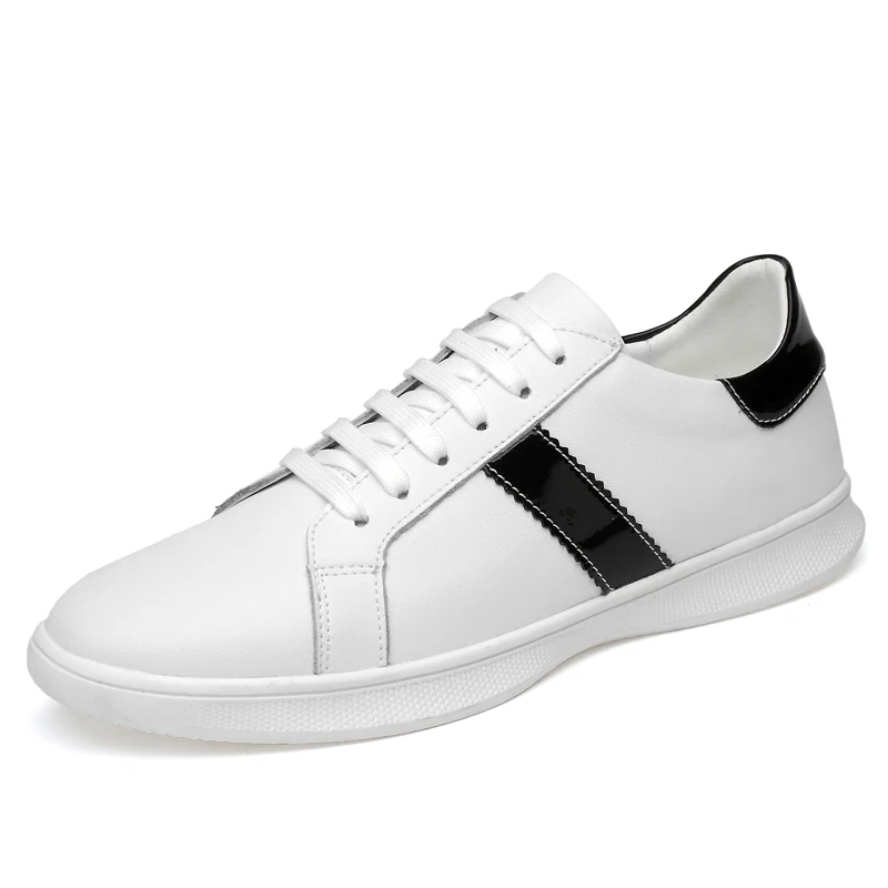 

Fashion Sneakers Men Shoes Genuine Leather Casual Flats Simple Student Trend Men shoes 2019 New