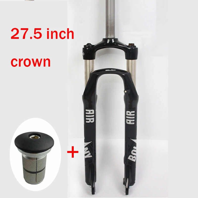 BOLANY MTB fork 26" 27.5''/29'' Crown Suspension Fork Air Straight/Tapered 1-1/8 Disc Brake Mountain Bike Forks Lightweight - Цвет: model 2