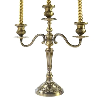 

Gold Candlestick Holder Metal Wedding Centerpiece Candlesticks Moroccan Decor Vintage Candle Holders Home Decorative LLC080