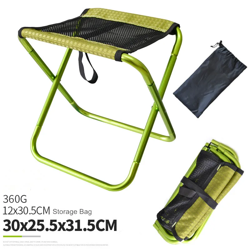 Outdoor Breathable Mesh Foldable Fishing Chair Aluminum Alloy Portable Camping Picnic folding chair