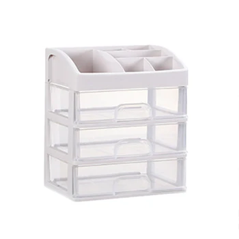 

Makeup Organizer Drawers Plastic Cosmetic Storage Box Jewelry Container Make Up Case Makeup Brush Holder Organizers