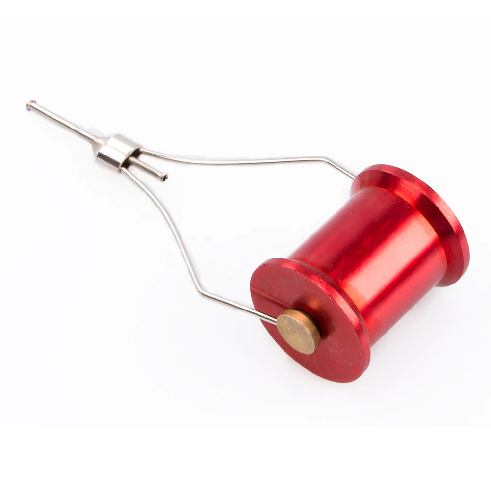 

Bobbin threader Fly Tying Tools Bobbin Holder Thread Spool Stainless steel Red Tackle Durable.