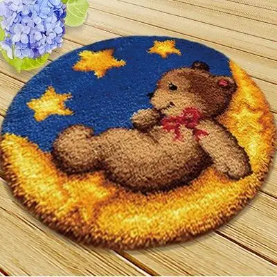 DIY рукоделие незавершенные крючком ковер пряжа подушка коврик Божья коровка