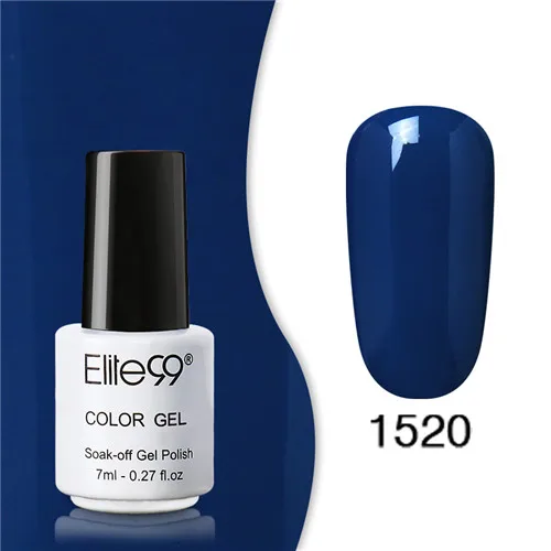 1520 Cornflower Blue Elite99 личная гигиена лак 7 мл свежий красочный лак для ногтей нужна лампа праймер долговечный светодиодный гель для наращивания ногтей - Цвет: 1520 Cornflower Blue