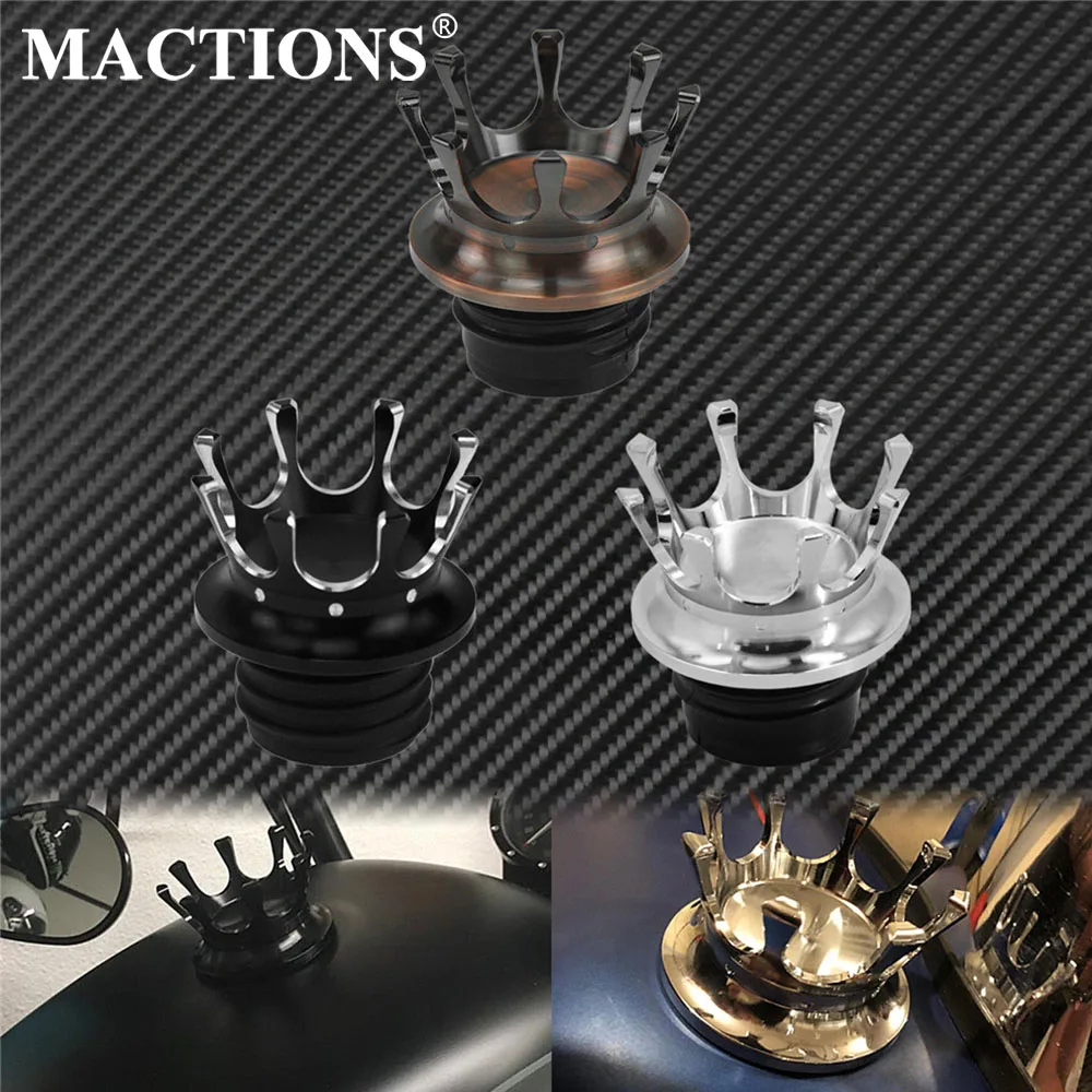 Мотоциклетная крышка King Crown для газового топливного бака вентилируемая правая