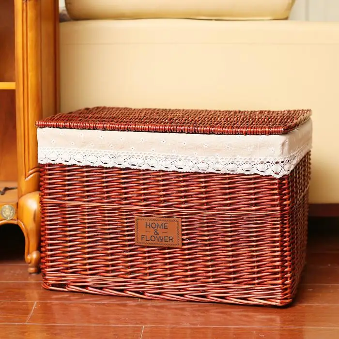 Baskets Of Rattan, Extra-large Drawer-type Cloth Toys, Quilts, Clothes, Storage Boxes And Storage Boxes - Цвет: E