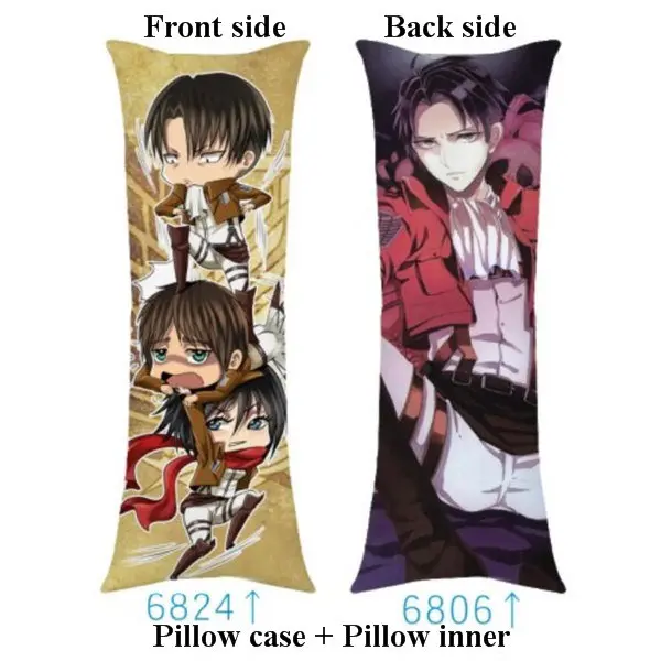 Подушка для объятий атака на Титанов Eren Аниме Shingeki no Kyojin длинная подушка для тела с внутренним 40 см* 100 см - Цвет: pillow