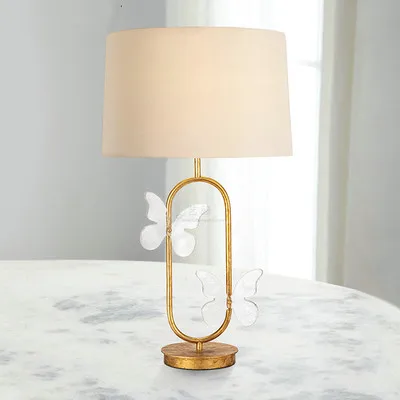 Lampe De Chevet Motif Papillon Pour Fille Style Pastoral Francais Et Retro Design Creatif Americain Luminaire De Luxe Ideal Pour Un Salon Une Chambre A Coucher Ou Un Bureau Aliexpress