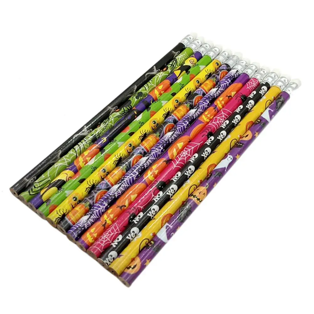 NEW Mixed Pattern Pattern Pen HB Model Pencil Black Halloween Christmas Carpenter Lead Parents Send Their Children Gifts#W1