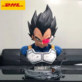 

40" Dragon Ball Statue Super Saiyan Bust Vegeta Head Portrait LED 1/1 Scale Original Version GK Action Figure Toy BOX 100CM X406