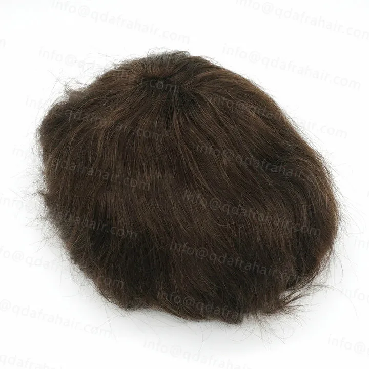 3 # Hstonir парик для мужчин мужские волосы s шиньон индийские волосы remy Швейцарский парик на кружеве H046 - Парик Цвет: 3 #