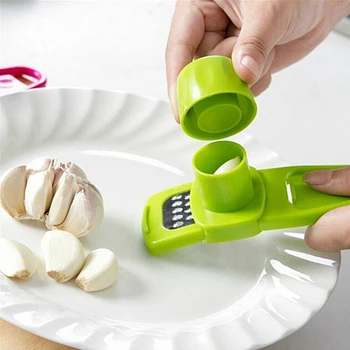

New Ginger Garlic Grinding Tool Plastic Multi Functional Garlic Presses Grater Planer Slicer Cutter Cooking Tool Kitchen Utensil