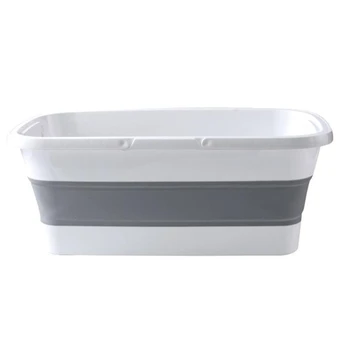 

Foldable Mop Bucket Collapsible Portable Wash Basin Dishpan with Handle for Camping Fishing Promotion