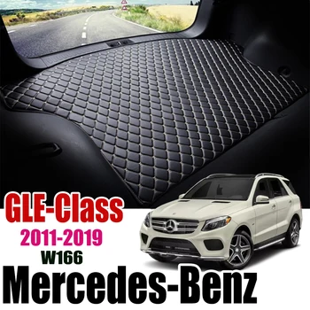 

Leather Car Trunk Mat For Mercedes-Benz GLE-Class 2011-2019 Trunk Boot Mat Benz W166 Cargo Liner Tray Slip Benz W166 Cover Pad