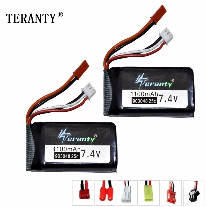 Литий-Полимерный Аккумулятор 7 4 в 1100 мАч 25c для Wltoys V353 A949 A959 A969 A979 k929 В батарея