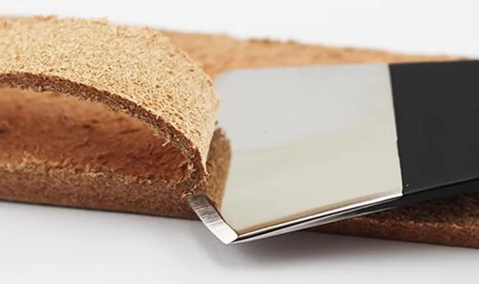 Истончение кожи нож ручной работы изделия из кожи DIY инструмент Овощной кожи Лопата истончение нож кожевенное ремесло поставки