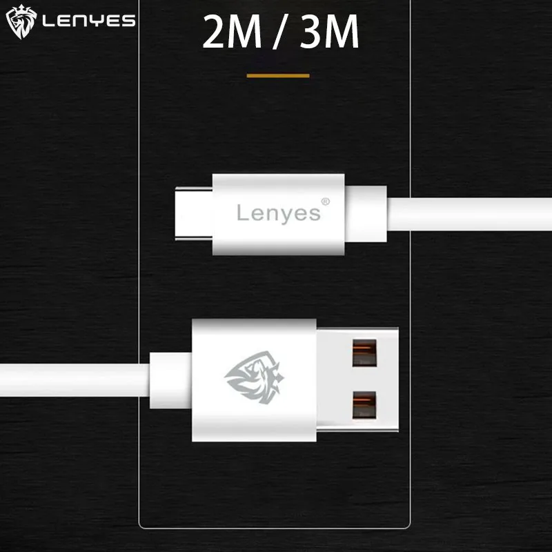 

Lenyes 2M 3M USB Charging Cable for iPhone 7 8 Plus X XS Max XR Sync Data Cables for Samsung S10 Note 10 Pro Phone Fast Charger