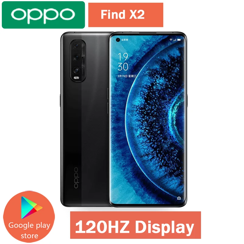 Оригинальный Oppo Find X2 5G мобильный телефон Snapdragon 865 Android 10 0 6 7 &quotOLED 120 Гц 3168X1440 8 Гб RAM