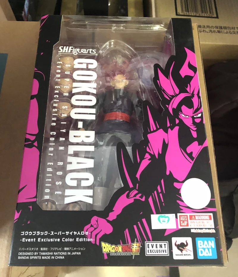 Подлинная фигурка Bandai S. H. Figuarts Dragon Ball и Super Goku Black Super Saiyan Rose Event эксклюзивная цветная фигурка