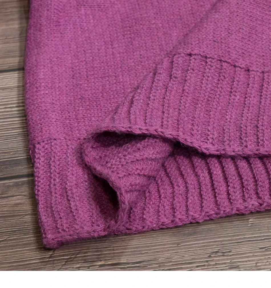 Свитер большого размера с круглым вырезом, вязаные свитера на осень и зиму, полосатый свитер, пуловер с длинным рукавом, теплые свитера, женская одежда