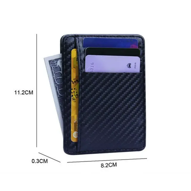 New Pocket PU Leather Business ID Credit Card Holder Case Wallet New ZD 