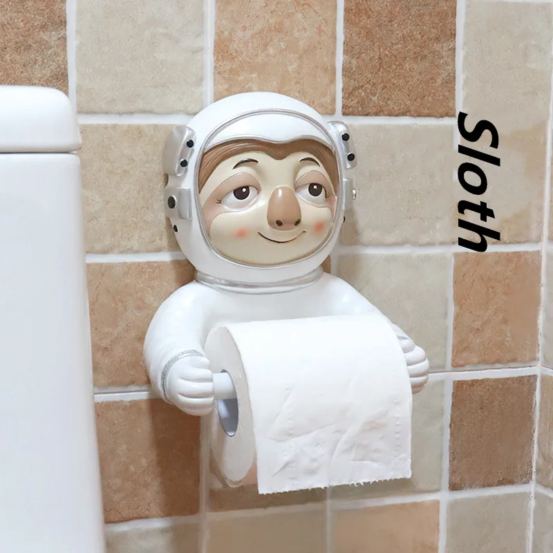 Креативный мультяшный олень Ленивец ванная комната туалет гигиенический лоток Пробивка туалетной бумаги лоток бумажное полотенце коробка рулон бумажная трубка стойка