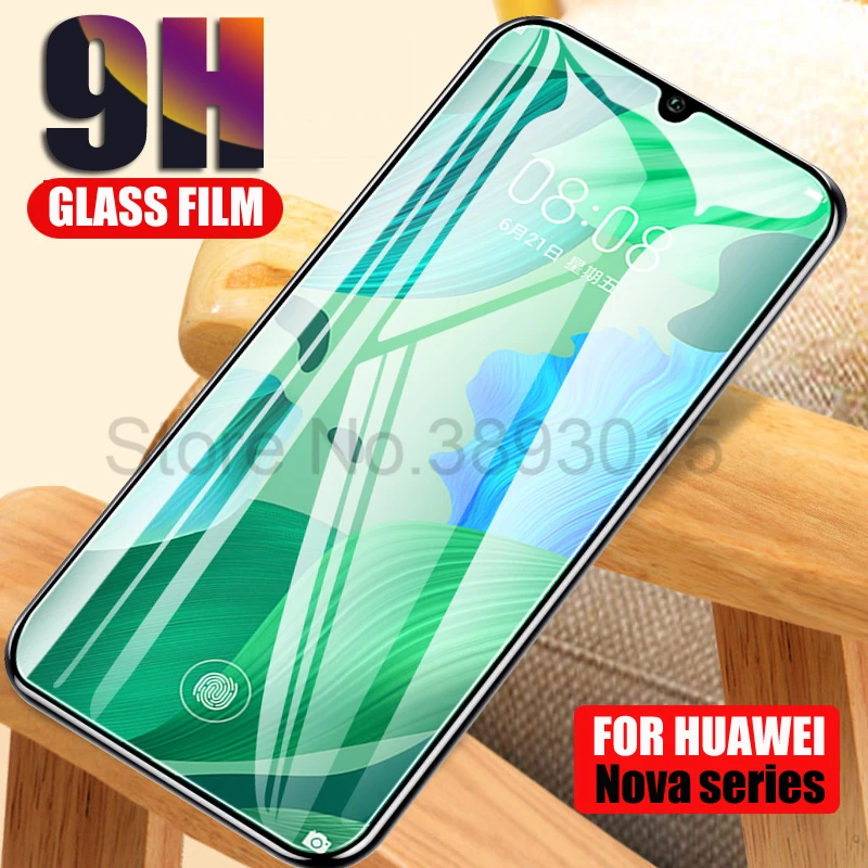 

9H Protective Glass For Huawei nova 3 3e 3i 4 4e 5 5i 5T Screen Protector For Huawei P20 Pro P30 Lite Tempered Glass Film Case