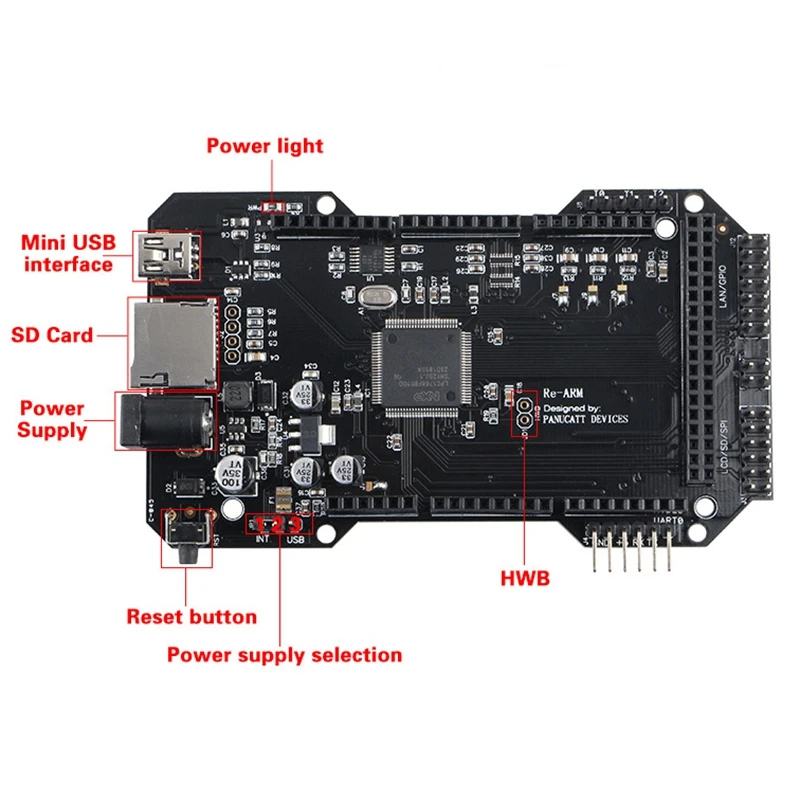 Clone Re-Arm 32 Bit Mother Board Ramps 1.5 And 12864 Lcd Display With Tmc2208 Driver For 3D Printer Parts