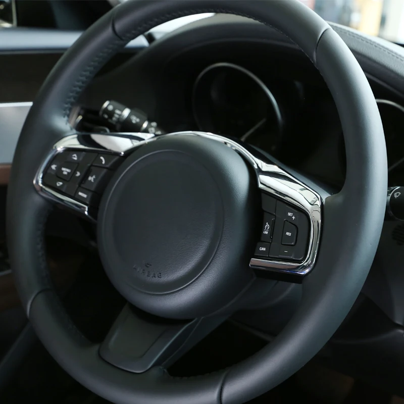 Для Jaguar XE XF F-Pace F Pace E-PACE Автомобильный руль отделка рамы аксессуары